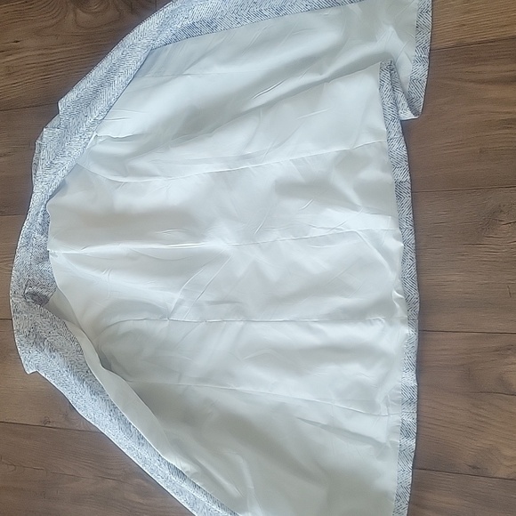 Jacket Pea Coat Navy/ White Herringbone Pattern SZ Small - Picture 7 of 8